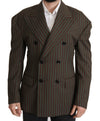 Dolce & Gabbana Multicolor Stripes Double Breasted Blazer