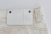 Costume National White Cotton Slim Fit Bootcut Jeans