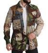 Dolce & Gabbana Multicolor Button Down Patchwork Shirt