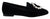 Dolce & Gabbana Black Velvet Crystals Loafers Flats Shoes