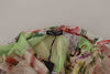 Dolce & Gabbana MulticolorFloral Patchwork Design Ascot Collar Top Blouse