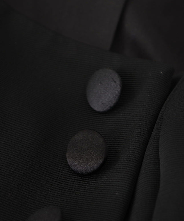 Dolce & Gabbana Black Slim Fit Long Sleeves Snap Jacket