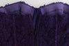 Ermanno Scervino Lingerie Purple Corset Bustier Top Floral Lace