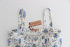 فستان شاطئ قصير مزين بالزهور باللون الأزرق من Ermanno Scervino Beachwear