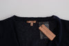 Ermanno Scervino Knit Blue Wool Sweater Cardigan