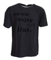 Dolce & Gabbana Gray Crewneck Cotton Short SleeveT-shirt
