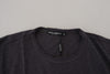 Dolce & Gabbana Gray Crewneck Cotton Short SleeveT-shirt
