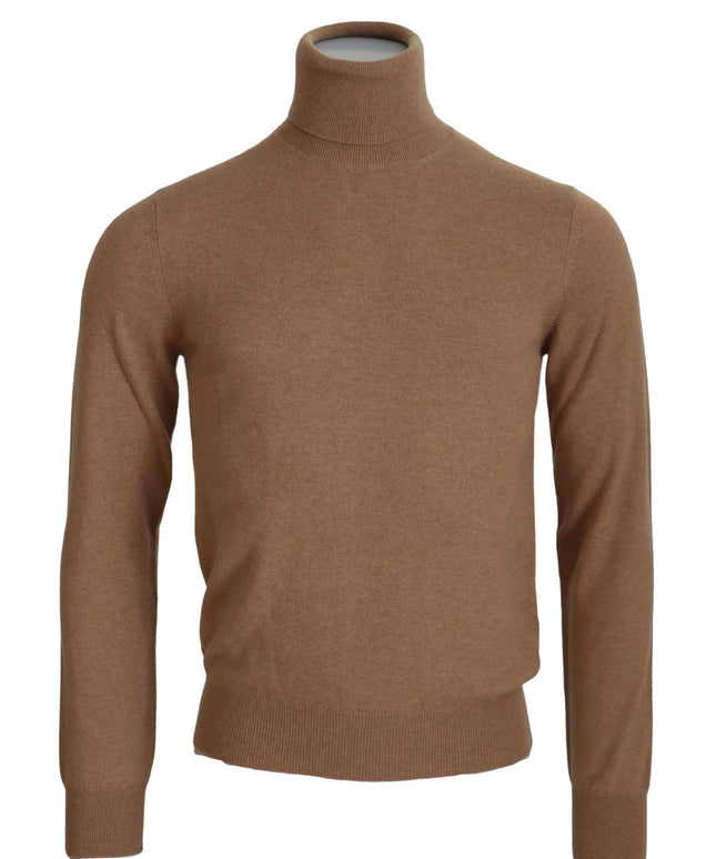 Dolce & Gabbana Beige Cashmere Turtleneck Pullover Sweater