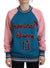 Dolce & Gabbana Blue Pink Queen Sequin Crystal Sweater