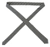 Denny Rose White Blue Striped Classic Adjustable Men Silk Tie