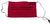 Dolce & Gabbana Red Cotton Pleated Elastic Ear Strap One Size Face Mask