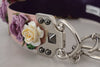 Dolce & Gabbana Multicolor Floral Appliques Metal Shoulder Strap
