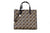 Marc Jacobs Mini Grind Signet Printed Leather Crossbody Tote Handbag Purse