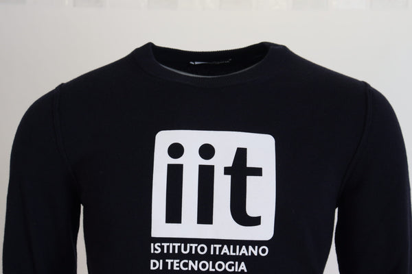 سترة دولتشي آند غابانا زرقاء من الكشمير بطبعة iit