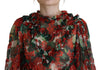 Dolce & Gabbana Multicolor Geranium A-line Knee Length Dress