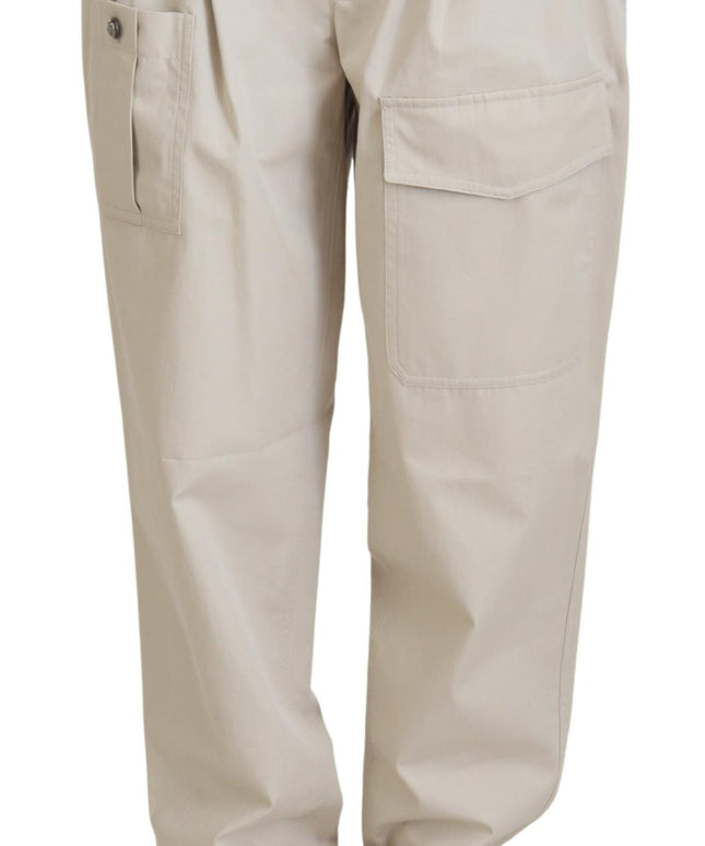 Dolce & Gabbana Beige Cotton Women Cargo Pants