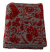 GF Ferre Red Grey Knitted Wrap Warmer Womens Shawl Scarf
