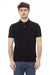 Baldinini Trend Black Cotton Men Polo Shirt