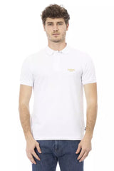 Baldinini Trend White Cotton Men Polo Shirt