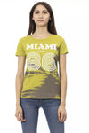 Trussardi Action "Green Cotton Women T-Shirt"