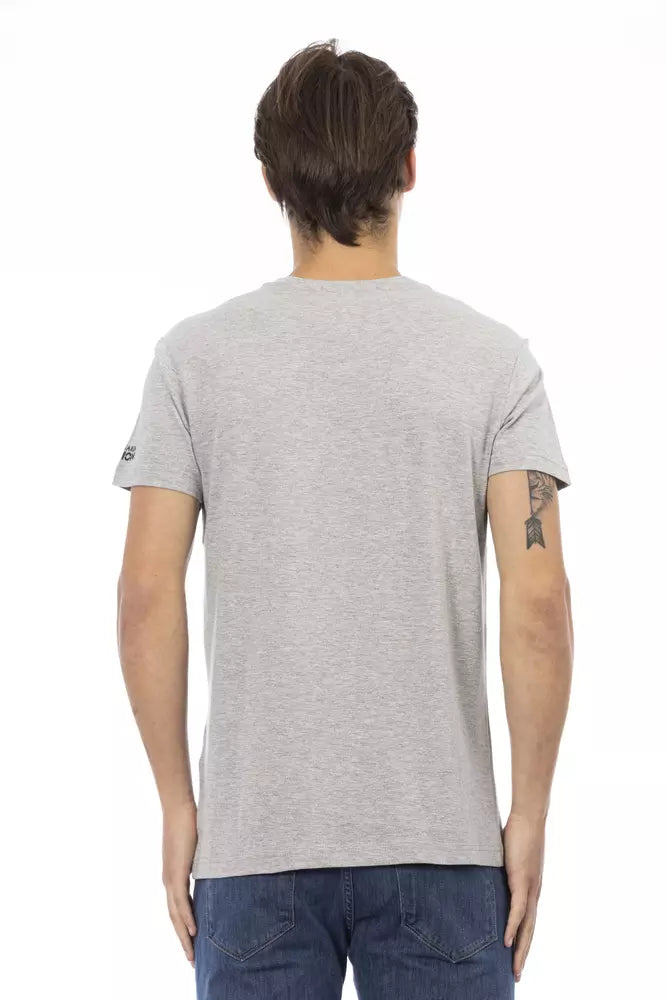 Trussardi Action Gray Cotton Men's T-Shirt