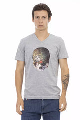 Trussardi Action Gray Cotton Men's T-Shirt
