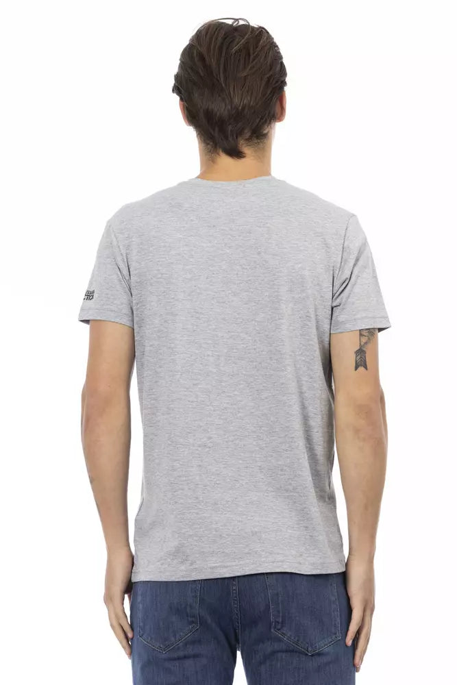 Trussardi Action Gray Cotton Men's T-Shirt