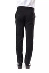 Uominitaliani Gray Wool Mens Suit Pant
