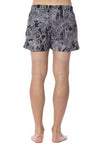 Roberto Cavalli Sport Black Polyester Men Swimsuit
