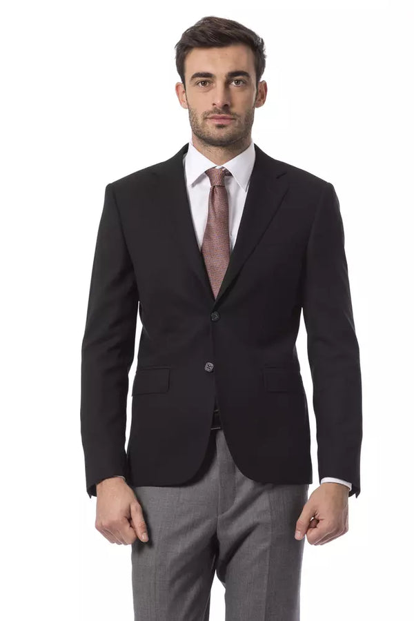 بليزر رجالي من الصوف الأسود من Billionaire Italian Couture