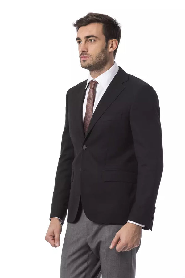 بليزر رجالي من الصوف الأسود من Billionaire Italian Couture