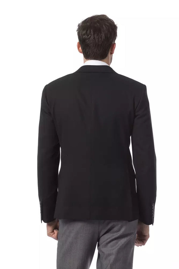 بليزر رجالي من الصوف الأسود من Billionaire Italian Couture
