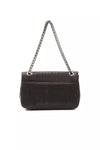 Pompei Donatella Black Leather Women Crossbody Bag