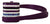 Dolce & Gabbana Purple Leather Strap Gold Metal Logo Airpods Case