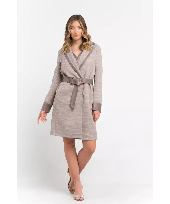 Trussardi Beige Cotton Women Coat
