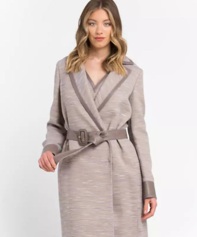 Trussardi Beige Cotton Women Coat