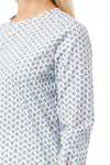 Bagutta White Cotton Women Blouse with Skull Print
