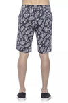 PT Torino Blue Cotton Men Bermuda Short