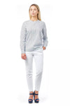 Bagutta White Cotton Women Blouse with Skull Print