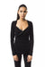 BYBLOS Black Viscose Women Top