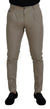 Dolce & Gabbana Beige Cotton Slim Fit Men Pants