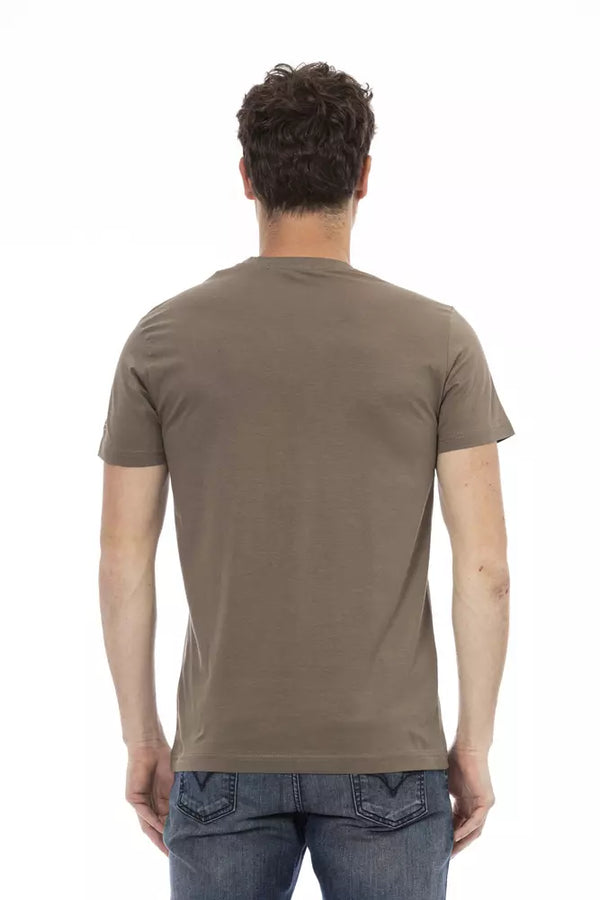 Trussardi Action Brown Cotton Men's T-Shirt