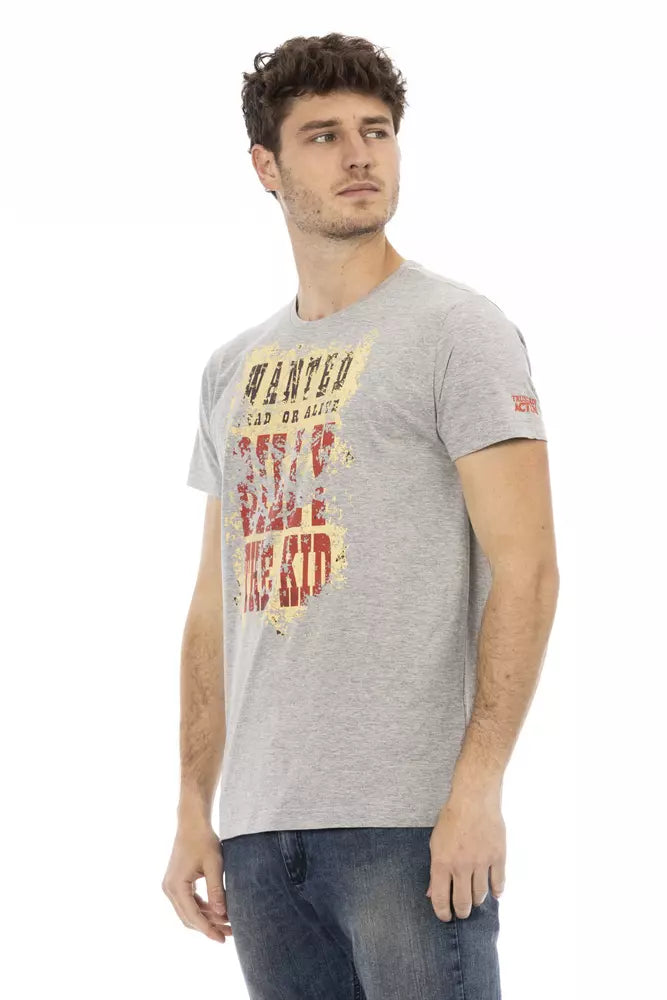 Trussardi Action Gray Cotton Men's T-Shirt