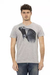 Trussardi Action Gray Cotton Men's T-Shirt