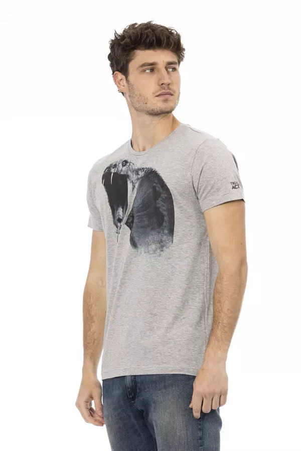 Trussardi Action Gray Cotton Men's T-Shirt