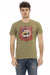 Trussardi Action Green Cotton Men T-Shirt