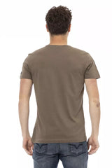 Trussardi Action Brown Cotton Men's T-Shirt