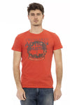 Trussardi Action Red Cotton Men's T-Shirt