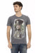 Trussardi Action Gray Cotton Men T-Shirt