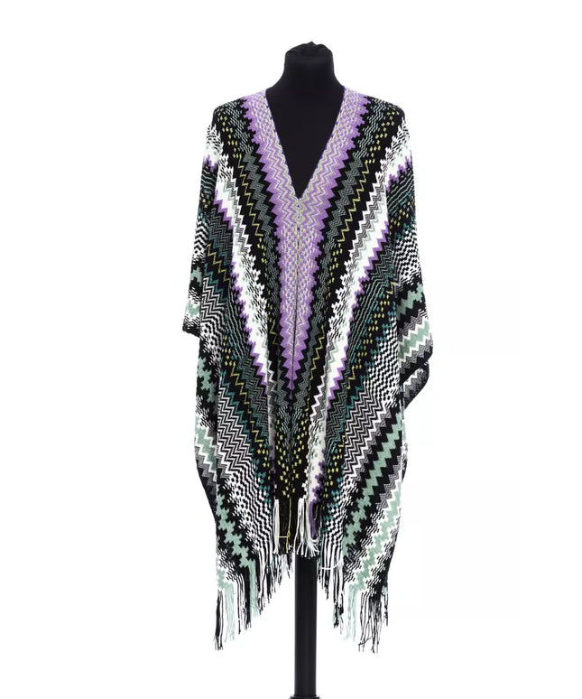 Missoni Multicolor Wool Women Poncho